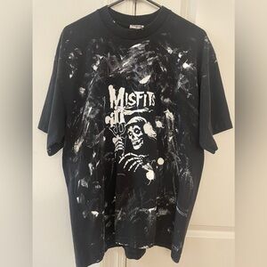 Vintage 2002 Misfits Crimson Paint Splatter Black Shirt - Pro 5 Tag - Sz: XL